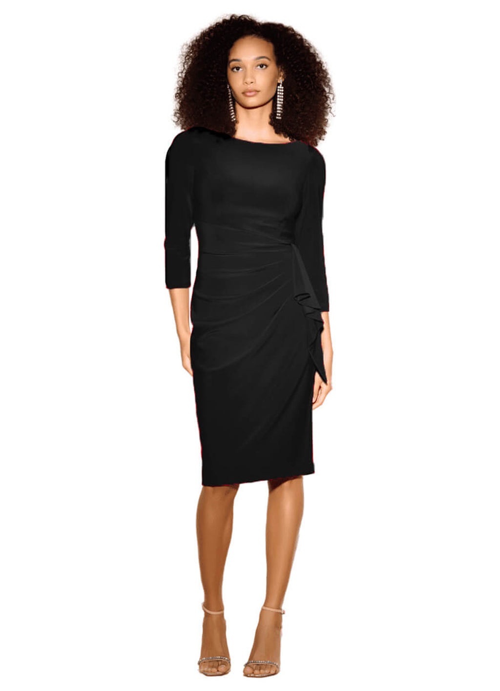 black sheath dress