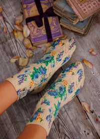 Magnolia Pearl Floral Lil' Dipper Socks