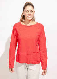 Escape Cotton Slub Pocket Pullover