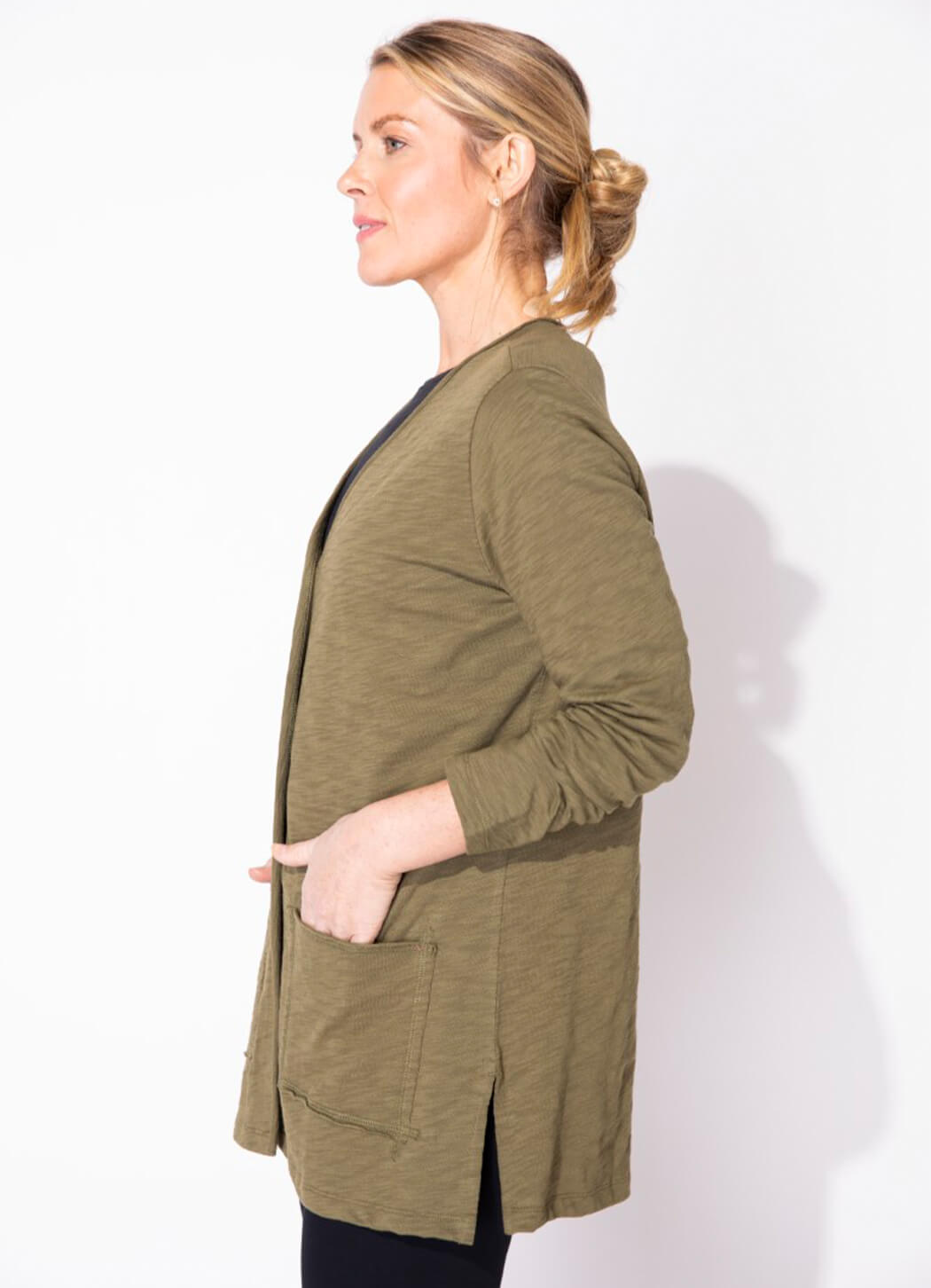 Escape Roll Front Pocket Cardigan