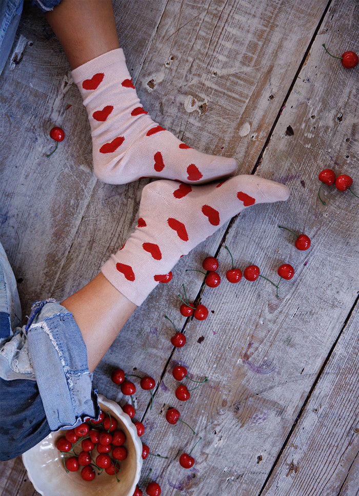 Magnolia Pearl Candy Heart MP Socks