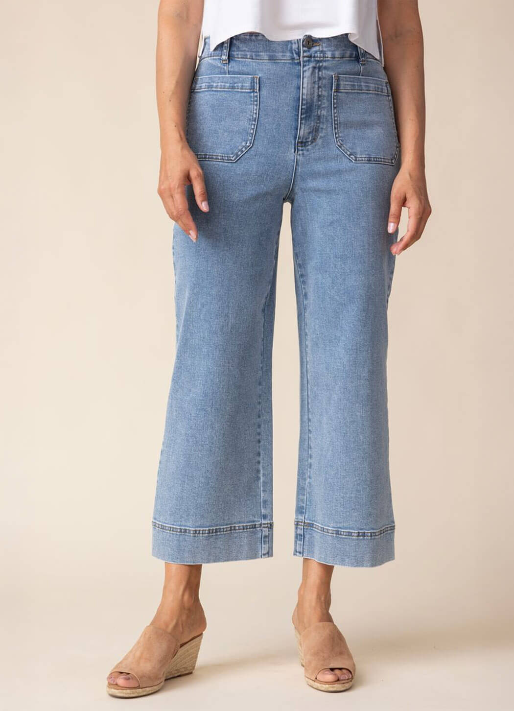 Habitat Stretch Denim Wide Leg Crop