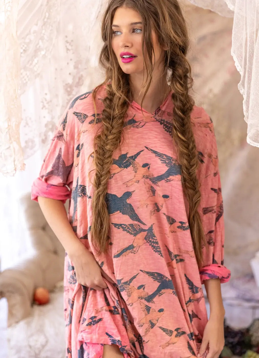 Magnolia Pearl Bird Viggo Hoodie T Dress