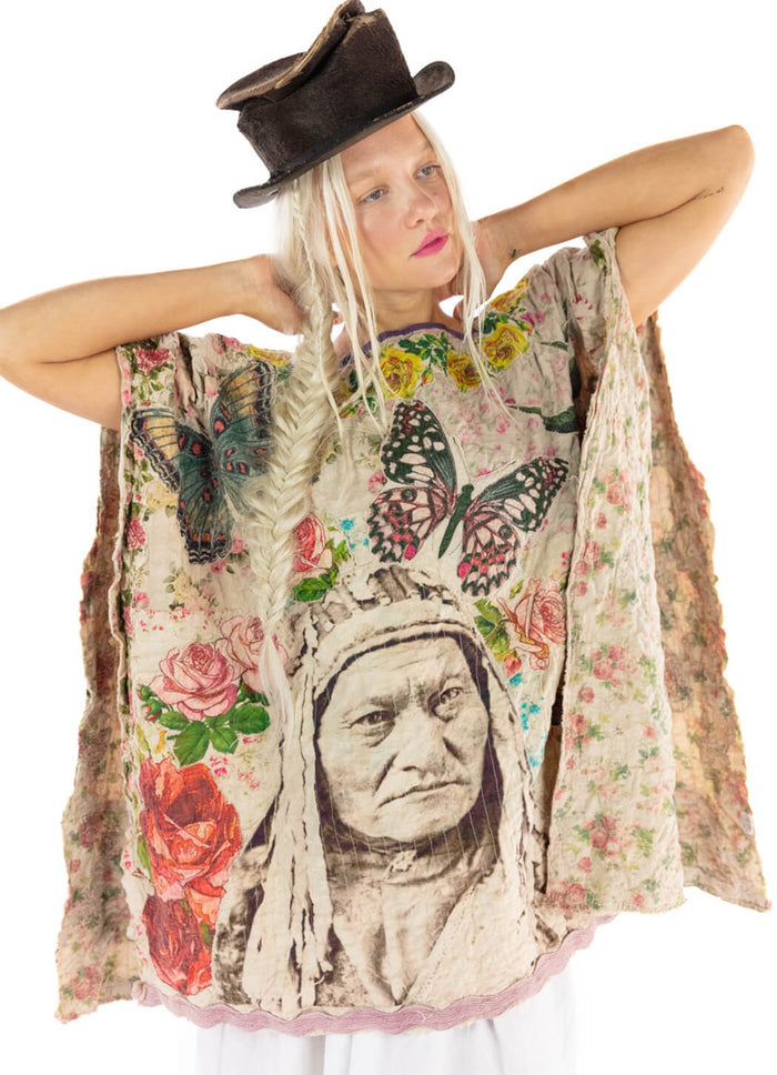 Magnolia Pearl Native American Bretta Poncho