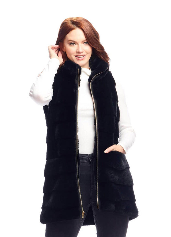 Fabulous Furs Faux Fur Weekender Vest