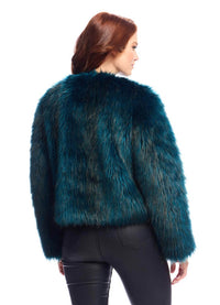 Fabulous Furs Fox Faux Fur Happy Hour Jacket