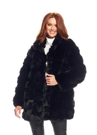 Fabulous Furs Faux Fur Rainier Reversible Mink Coat