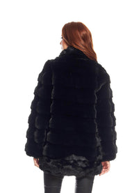 Fabulous Furs Faux Fur Rainier Reversible Mink Coat