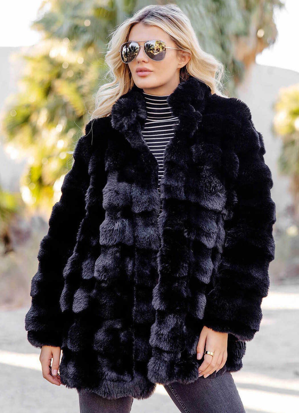 Fabulous Furs Faux Fur Rainier Reversible Mink Coat Details Direct