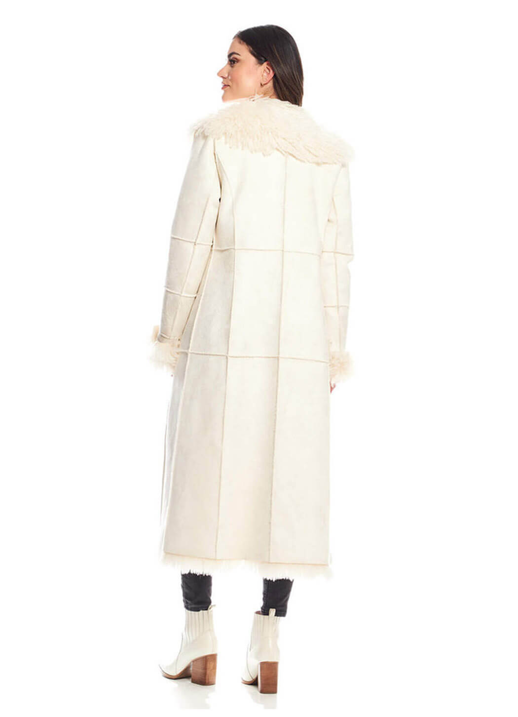 Fabulous Furs Faux Suede & Shearling Big Sky Coat