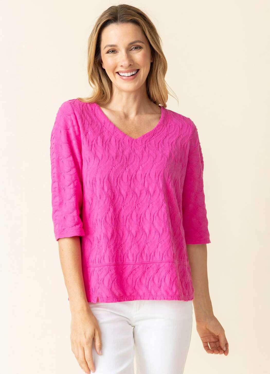 Habitat Cascade Cotton Elbow Sleeve Tee