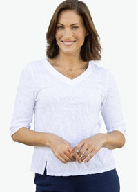 Habitat Cascade Cotton Elbow Sleeve Tee