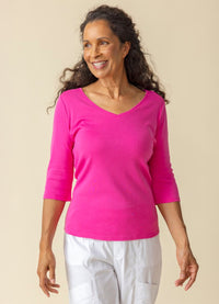 Habitat Cozy Rib Easy V Neck Tee