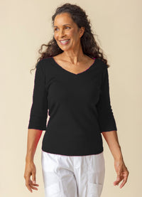 Habitat Cozy Rib Easy V Neck Tee