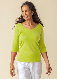 Habitat Cozy Rib Easy V Neck Tee