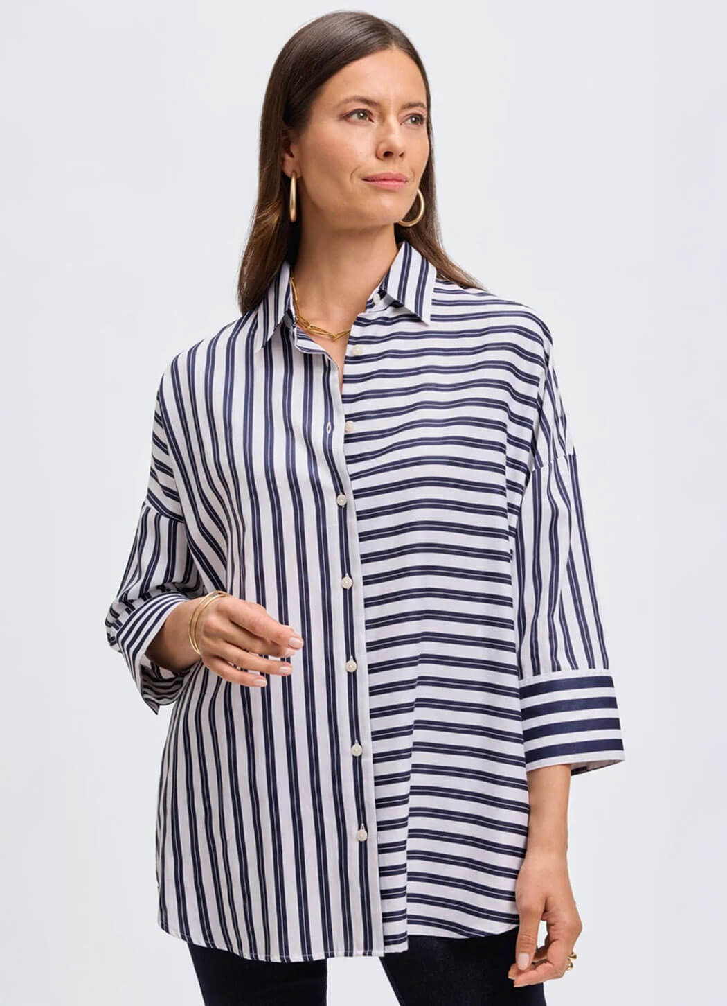 Foxcroft Avery 3/4 Sleeve Shirt