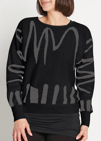 Planet Scribble Crewneck Sweater