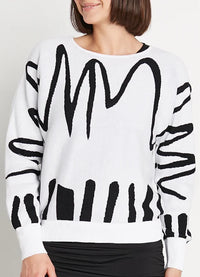 Planet Scribble Crewneck Sweater