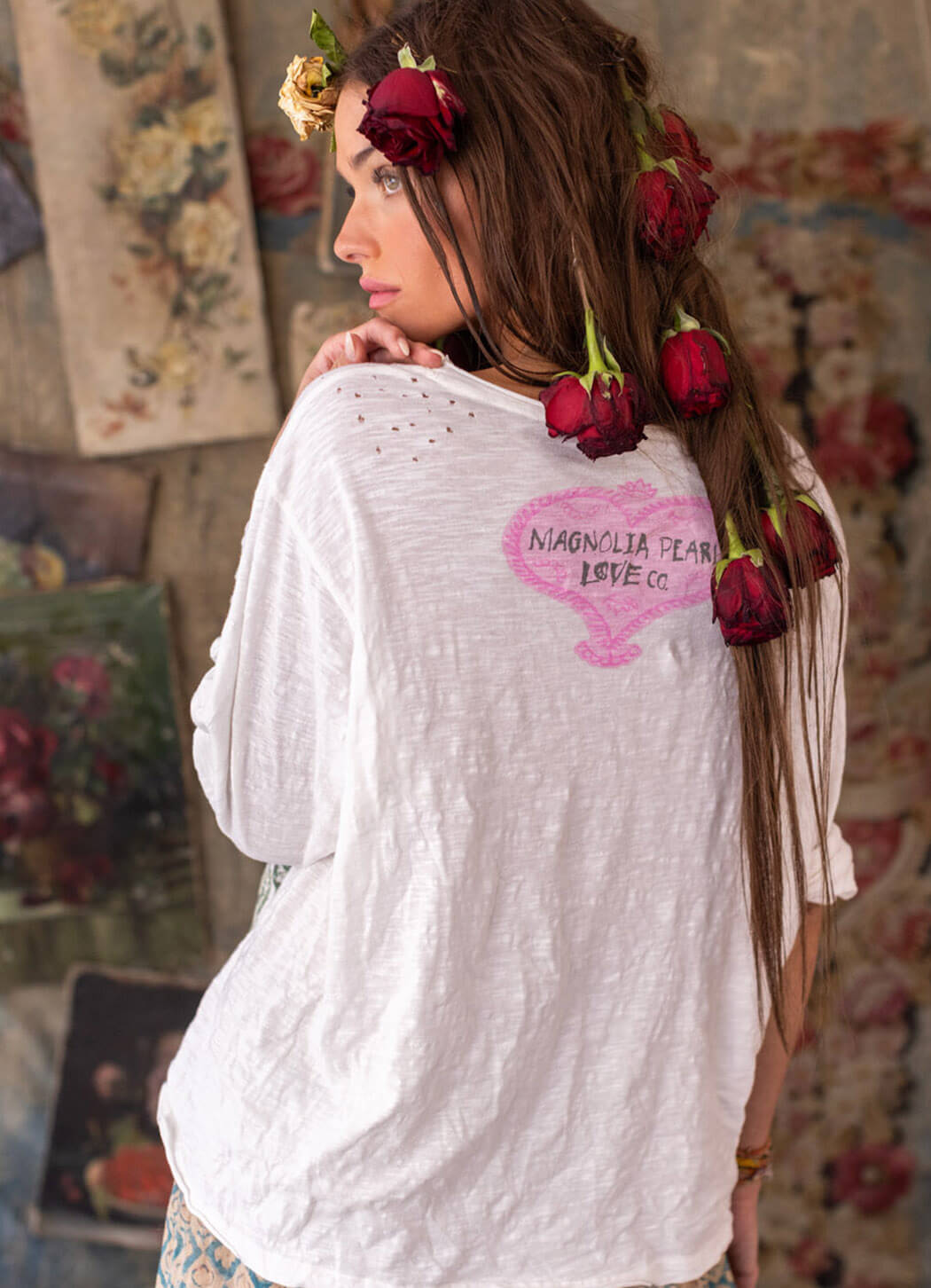 Magnolia Pearl Flor De La Pasión Viggo Tee