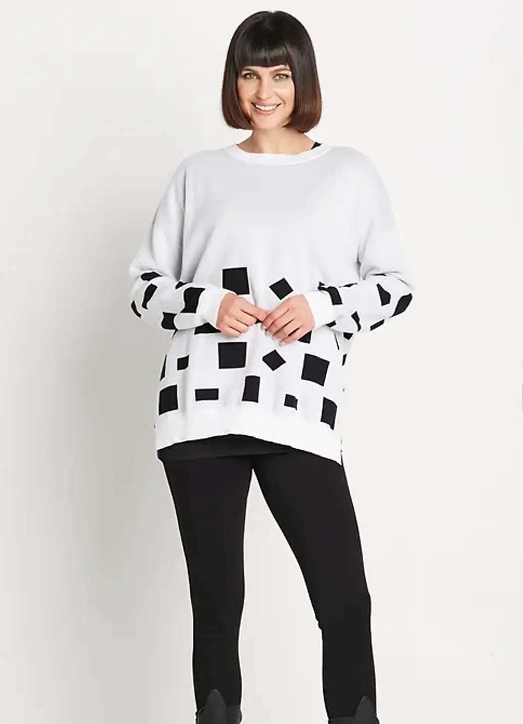 Planet Geometric Crewneck Sweater