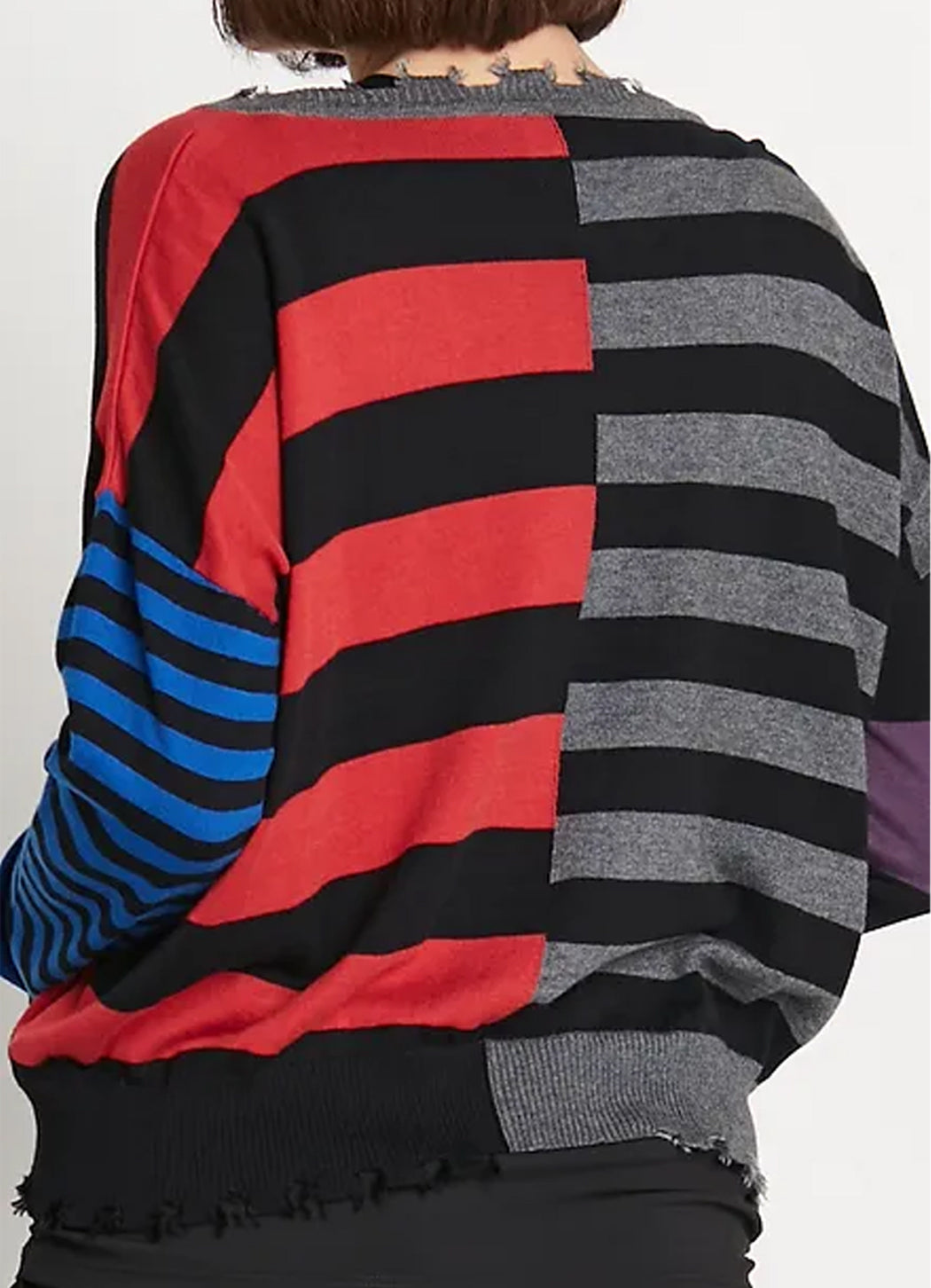 Planet Mixed Stripes Crewneck Sweater