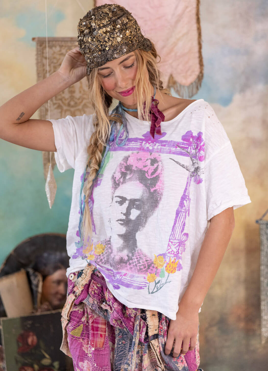 Magnolia Pearl Frida Retablo Tee