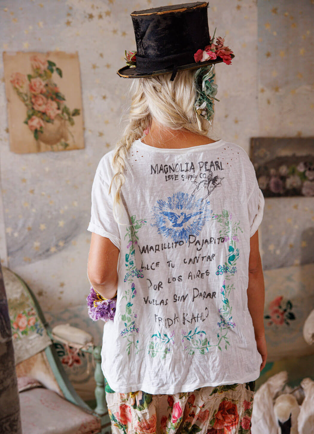 Magnolia Pearl Frida Amarillito Pajarito Tee