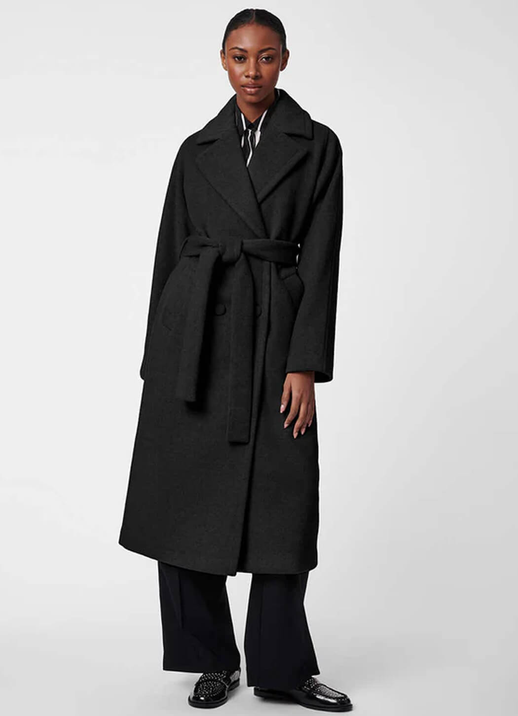 Bernardo Icon Belted Wool Coat