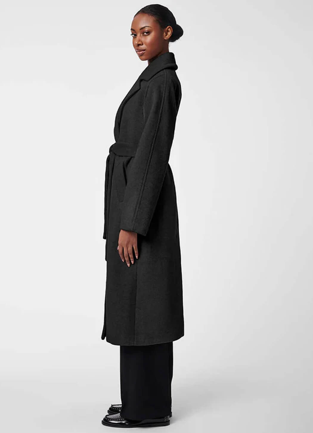 Bernardo Icon Belted Wool Coat