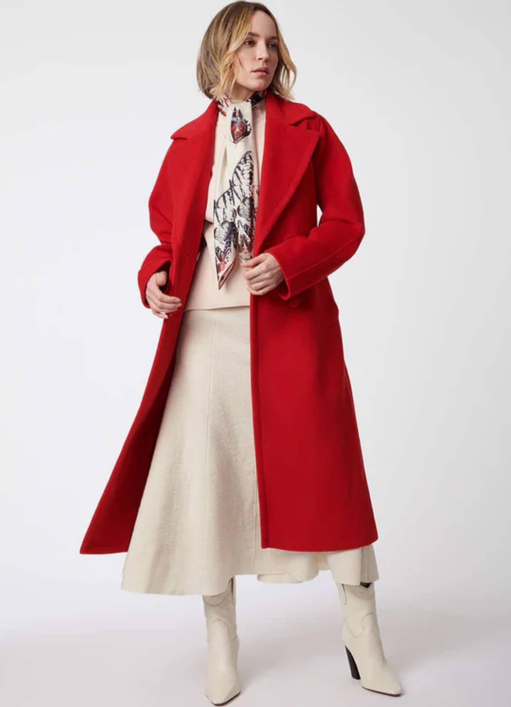 Bernardo Icon Belted Wool Coat