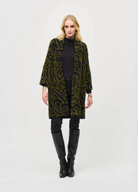 Joseph Ribkoff Embossed Jacquard Knit Cover Up