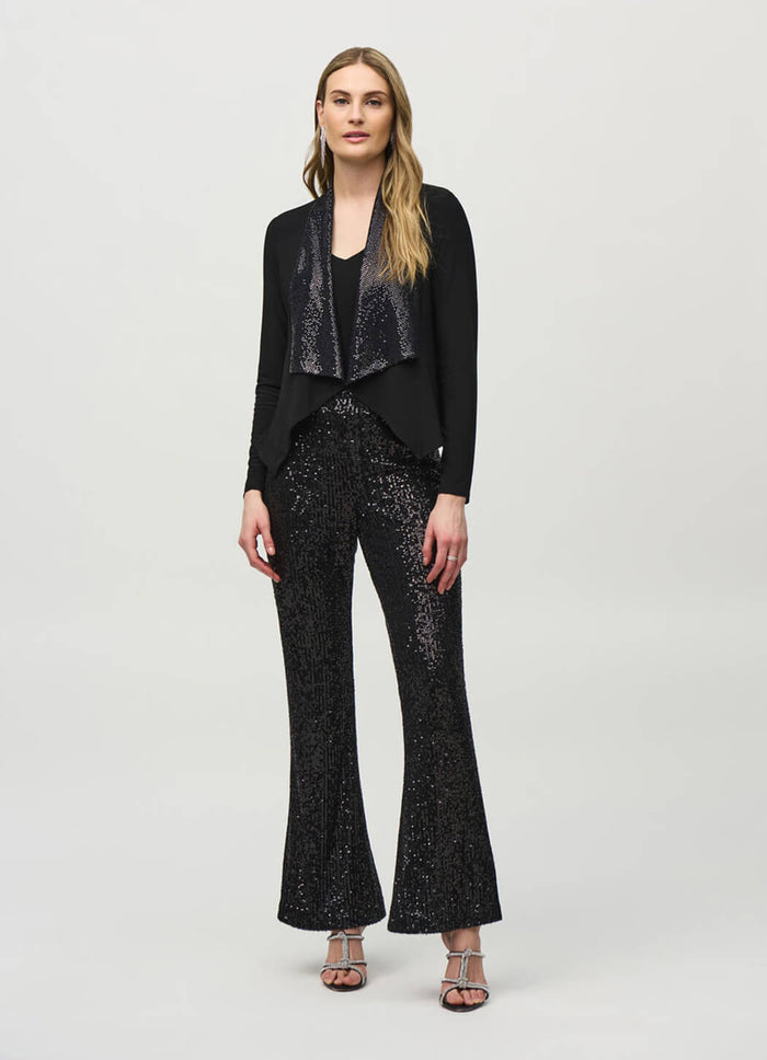 Jospeh Ribkoff Sequin Shawl Collar Blazer