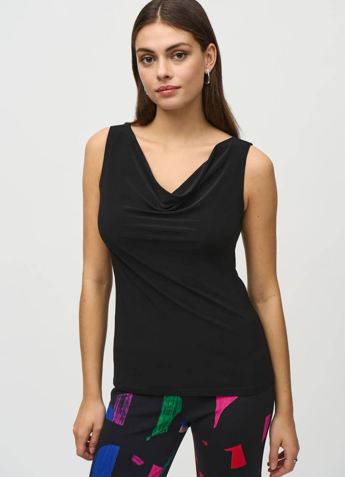 Joseph Ribkoff Cowl Neck Sleeveless Pullover