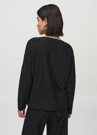 Joseph Ribkoff V Neck Glitter Pullover