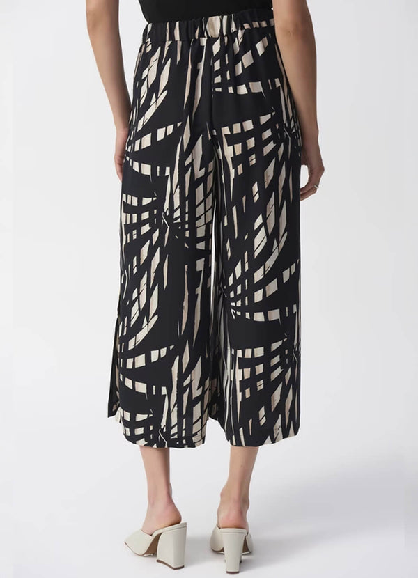 Joseph Ribkoff Tropical Print Culotte Pant