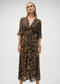 Joseph Ribkoff Chiffon Animal Print Dress