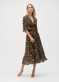 Joseph Ribkoff Chiffon Animal Print Dress