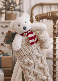 Elegant Baby Snowball the Polar Bear Snuggler With Gift Box