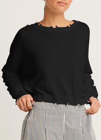 Planet Linen Shadow Cropped Sweater