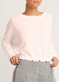 Planet Linen Shadow Cropped Sweater