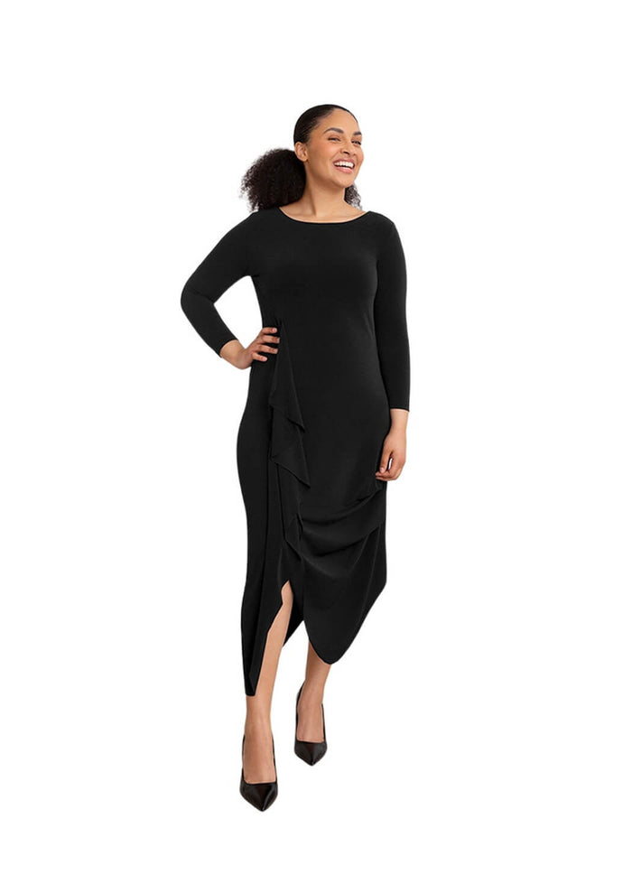 Sympli 3/4 Sleeve Drama Dress