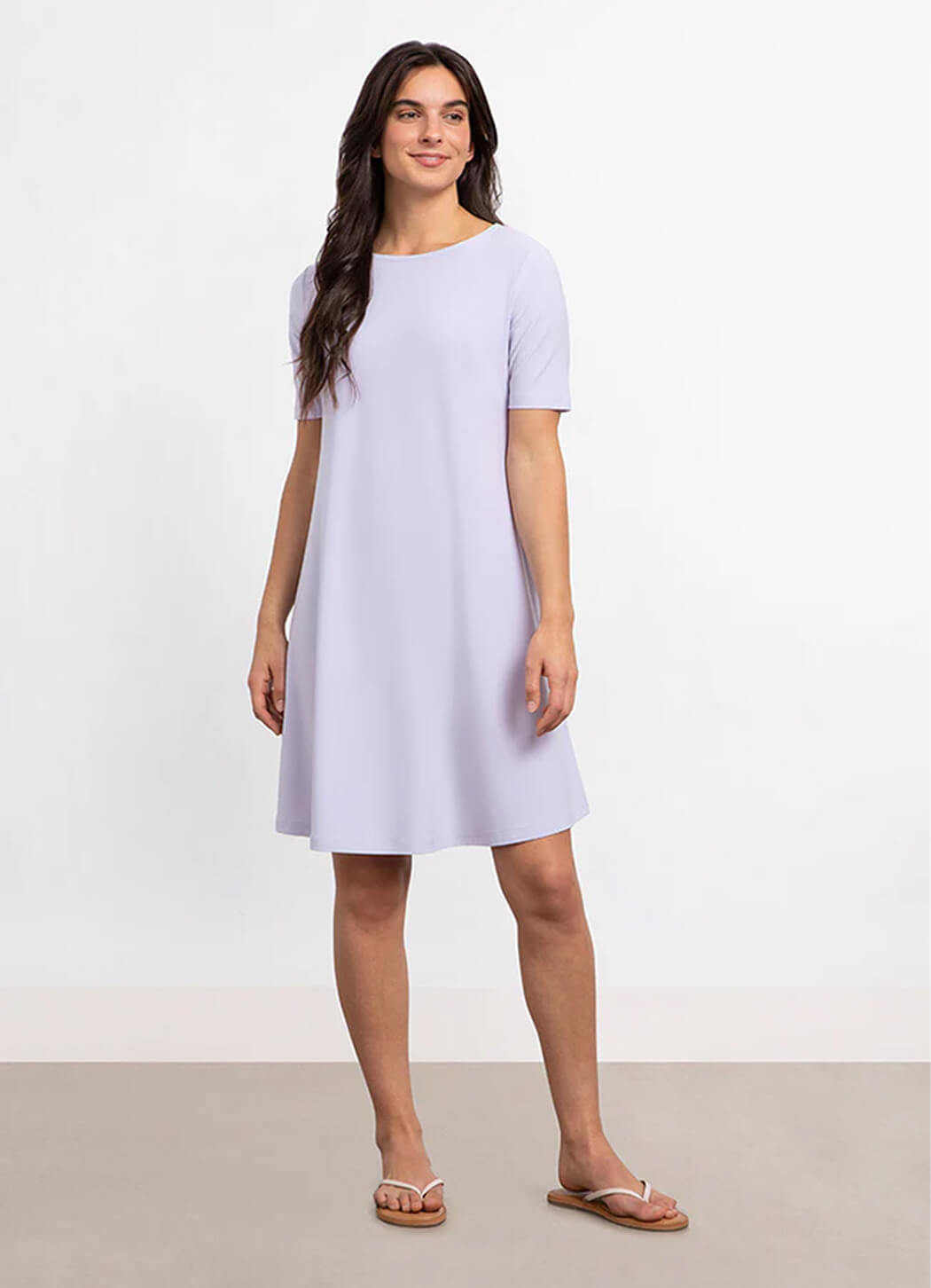 Short Sleeve Trapeze Dress