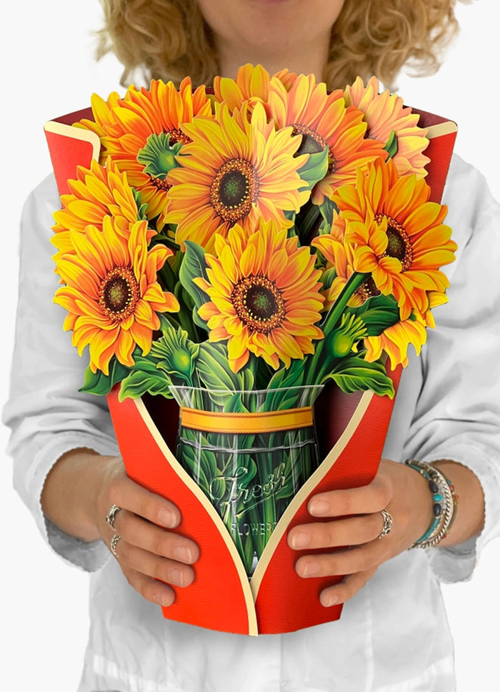 FreshCut Paper Sunflowers Pop-up Greeting Cards