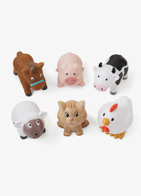 Elegant Baby Barnyard Party Squirtie Baby Bath Toys