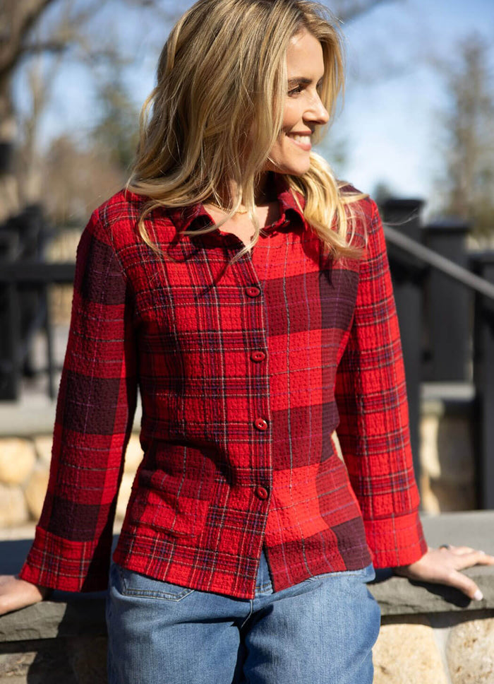 Habitat Girl Gone Plaid Shaped Shirt