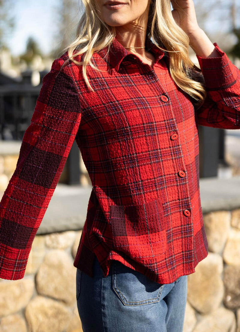 Habitat Girl Gone Plaid Shaped Shirt