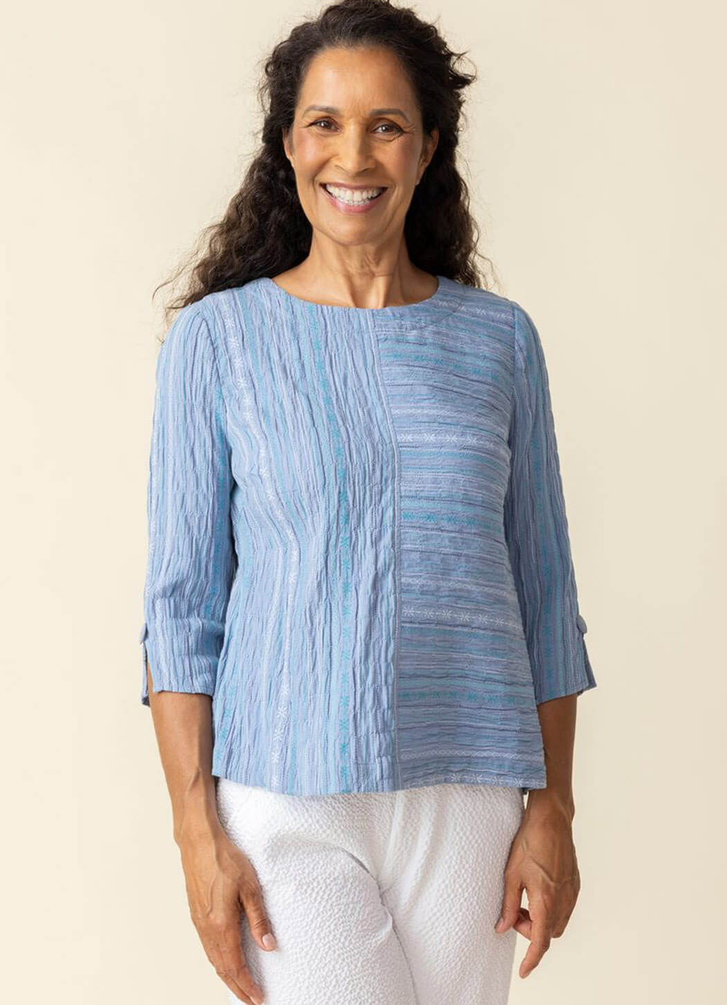 Habitat BaJa Weave Button Back Pullover