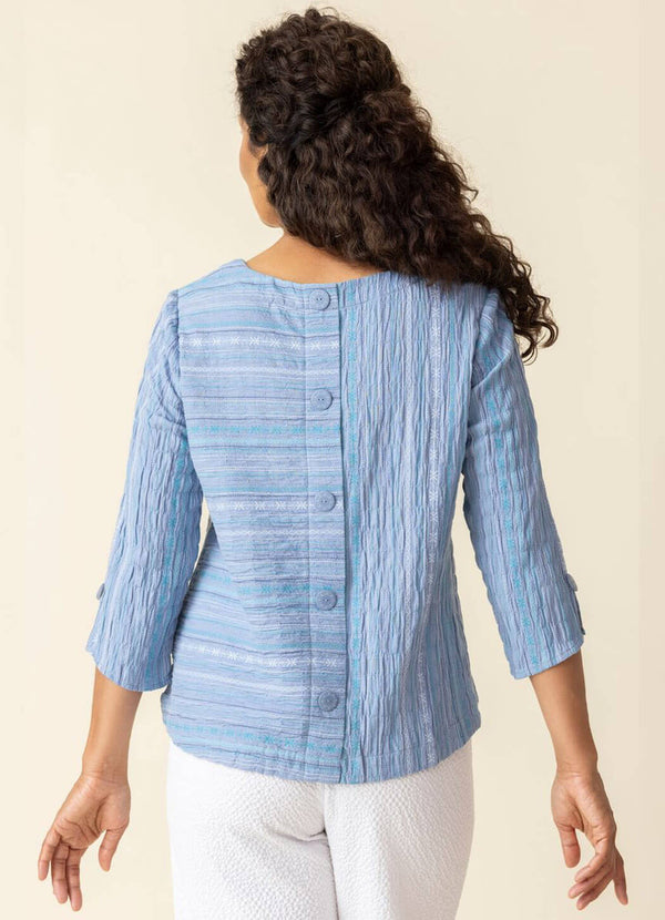 Habitat BaJa Weave Button Back Pullover