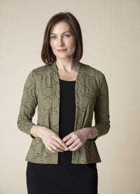 Habitat Circle Print Shirred Back-Open Front Jacket