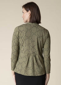 Habitat Circle Print Shirred Back-Open Front Jacket